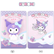 【預訂】韓國直送 Sanrio Kuromi 軟軟立體公仔記事簿