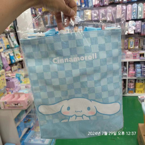 【預訂】韓國直送 Cinnamoroll A4手提袋兒童小學環保袋